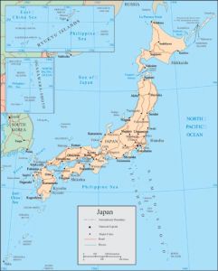 Japan vector map