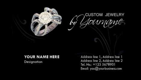 Jewelry business cards