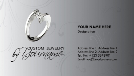 Jewelry business cards