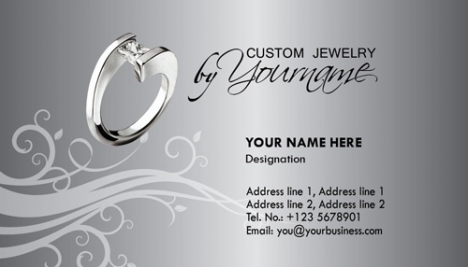 Jewelry business cards