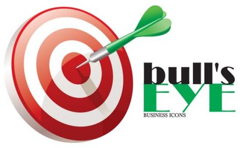 Bulls eye business icon