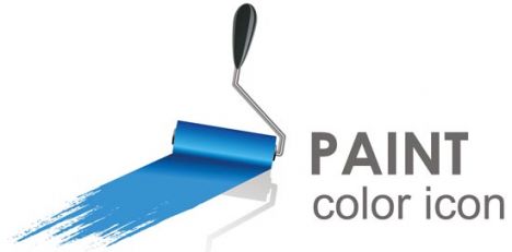 Paint logo vector icon