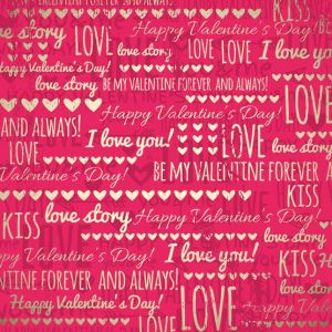 red background with golden valentine hearts and wishes text,  vector