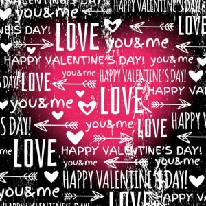 black background with  red valentine heart and wishes text,  vector