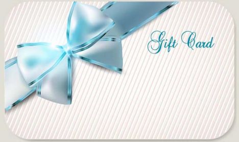 Luxury cards bows vector design