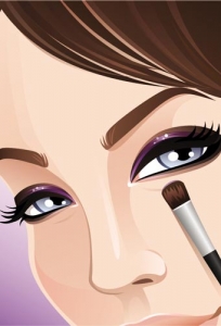 Make-up vector template