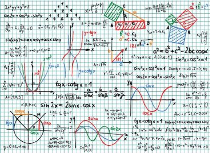 Mathematical formulas vectors design