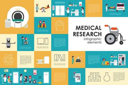 Medical research flat web infographic. Syringe Doctor Nurse Ambulance Hospital vector icons. Medicine options design concept,Medical research flat web infographic. Syringe Doctor Nurse Ambulance Hospital vector icons. Medicine options design concept