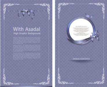 Event menu card design