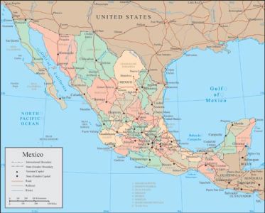 Mexico vector map