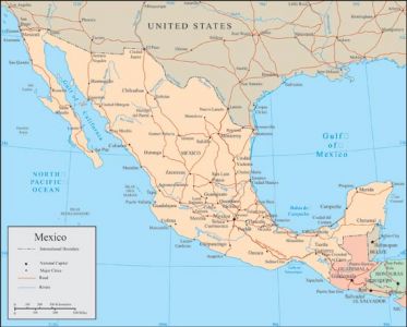 Mexico vector map