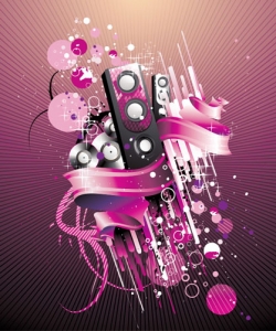 Music party vectors