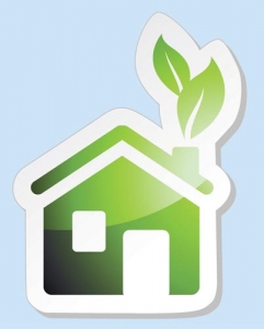 Natural green house vector