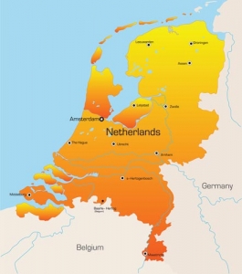 Netherlands vector map