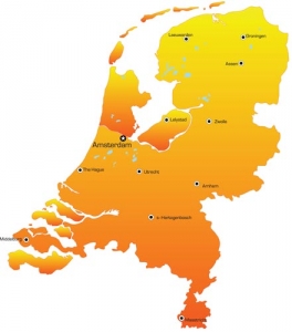 Netherlands vector map