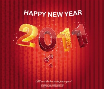 New year 2011 vector