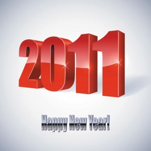 New year 2011 vector