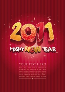 New year 2011 template