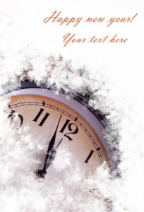 New year clock photo