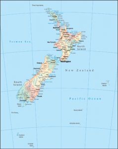 New Zealand vector map