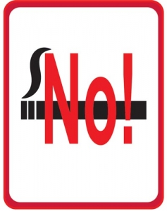 No smoking symbol vector