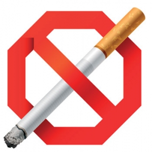 No smoking vector label