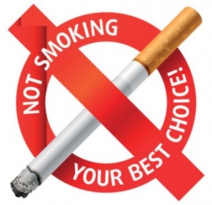 No smoking vector label