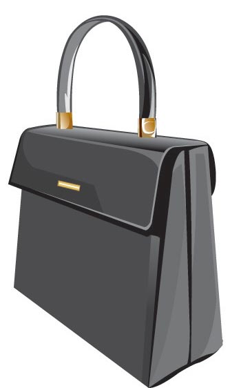 Office bags and suitcases vectors