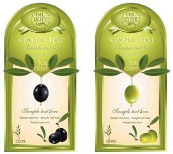 Olive oil vector labels