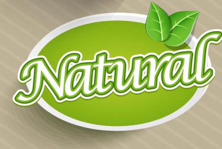 Organic food eco-labeling vector