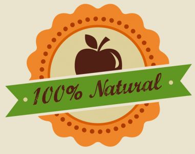 Organic food labels, tags and graphic elements