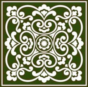 Oriental decoration template