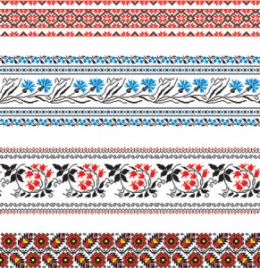 Oriental ornament border