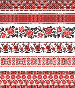 Oriental ornament border