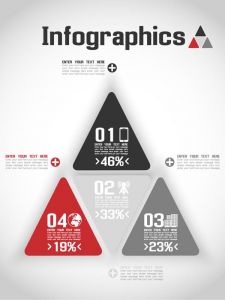 Origami business banners infographics vector