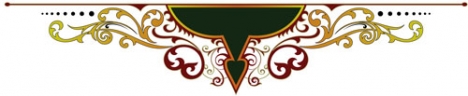 Ornamental heraldic vector label