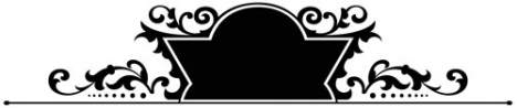 Ornamental heraldic vector label