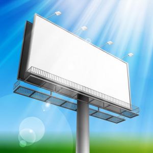 Outdoor advertising billboards vector