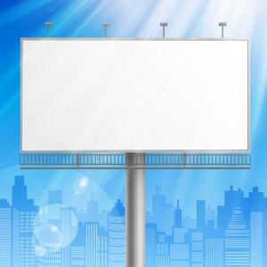 Outdoor advertising billboards vector