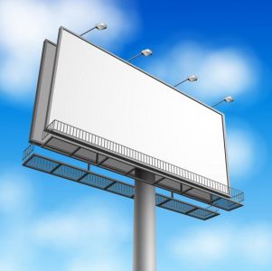 Outdoor advertising billboards vector