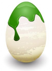 Paited easter eggs template