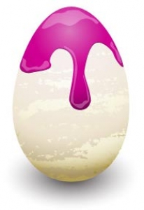 Paited easter eggs vector