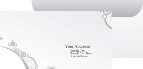 Paper envelope vector layout