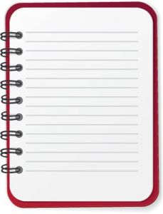 Paper notebook vector design