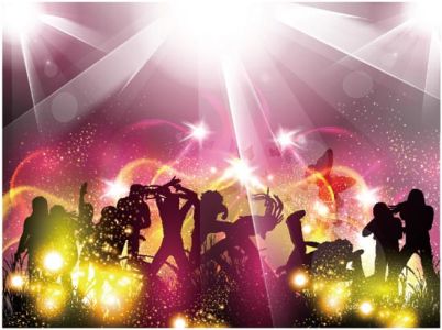 Party people silhouettes vectors