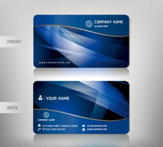 Personalized business card vectors