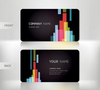 Personalized business card vectors