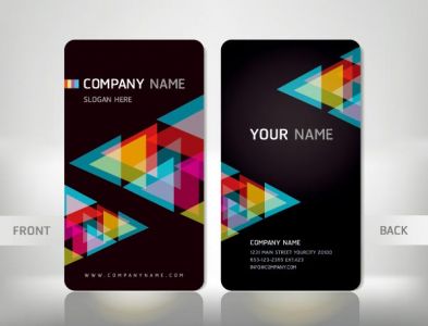 Personalized business card vectors