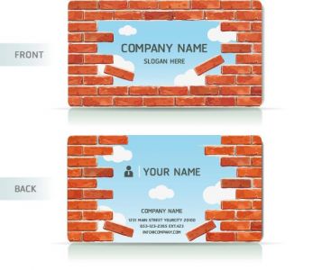 Personalized business card vectors