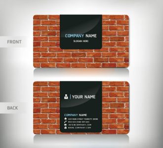 Personalized business card vectors